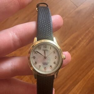 Timex Gold and Black Women's Watch